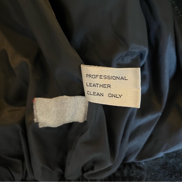 Wilson Black Bomber Jacket with Fringe Details - Picture 13 of 14